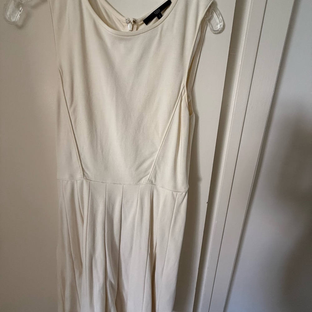 Tibi Cream Midi Dress